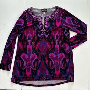 Chic Women's Purple and Pink Top